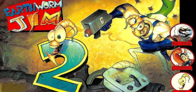 Eathworm Jim 2 SNES Video Game Cartridge Super Nintendo 1995