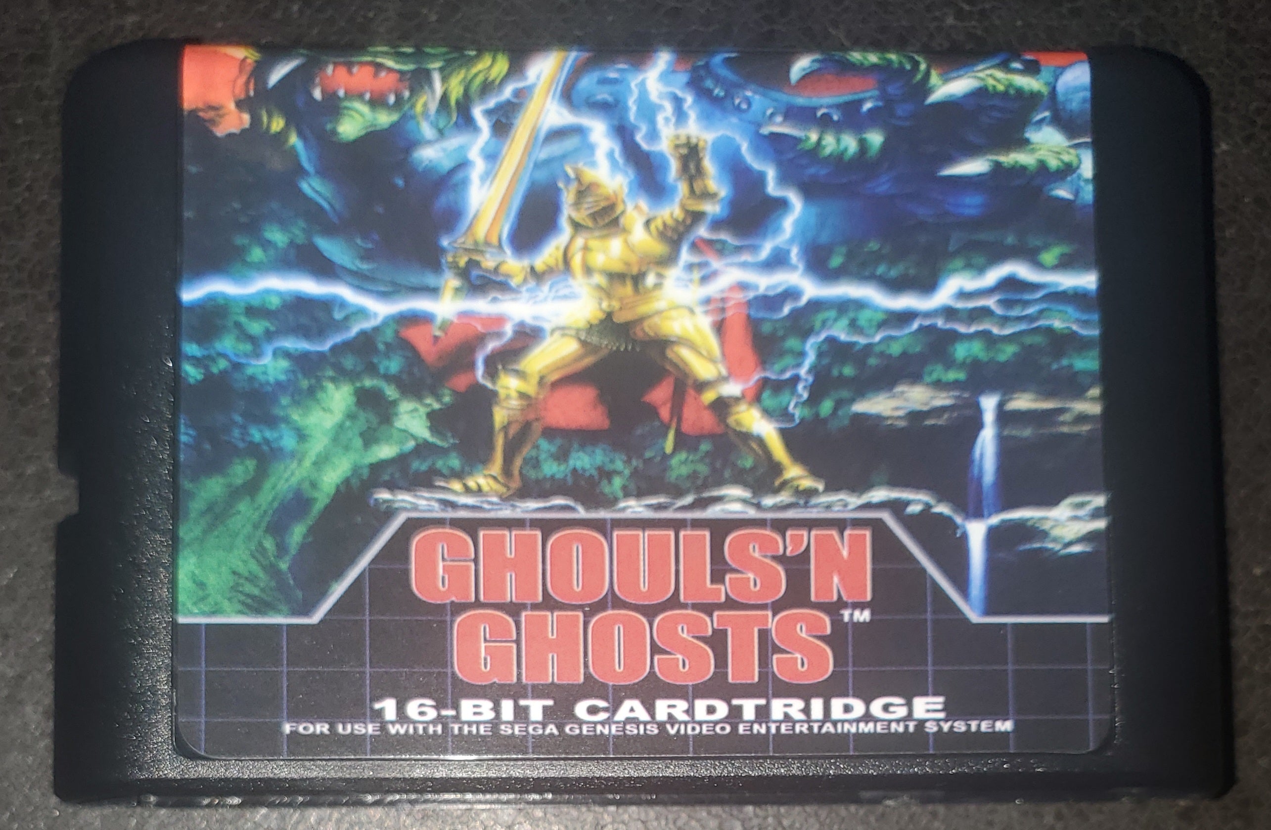 Ghouls 'N' Ghosts Sega Genesis Mega Drive Video Game Cartridge 1989