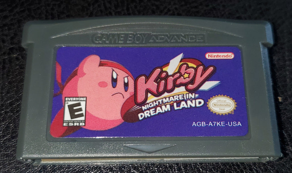 Kirby Nightmare in Dream Land GBA Video Game Boy Advance Ninendo 2002