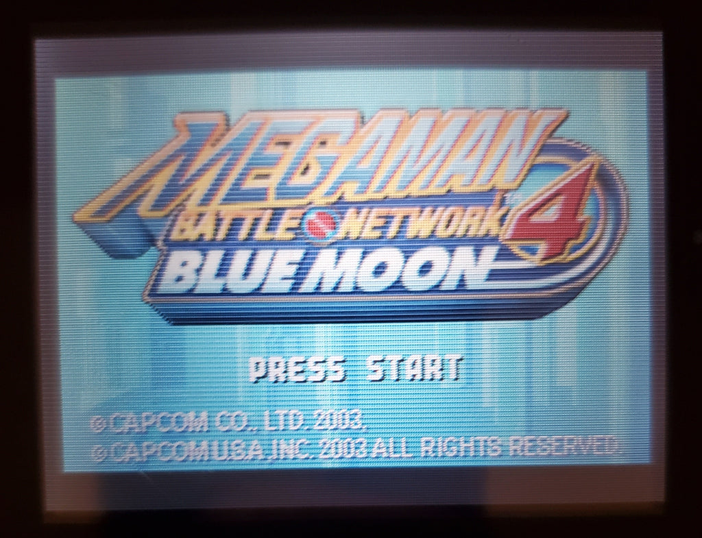 Mega Man Battle Network 4 Blue Moon GBA Video GameBoy Advance Nintendo