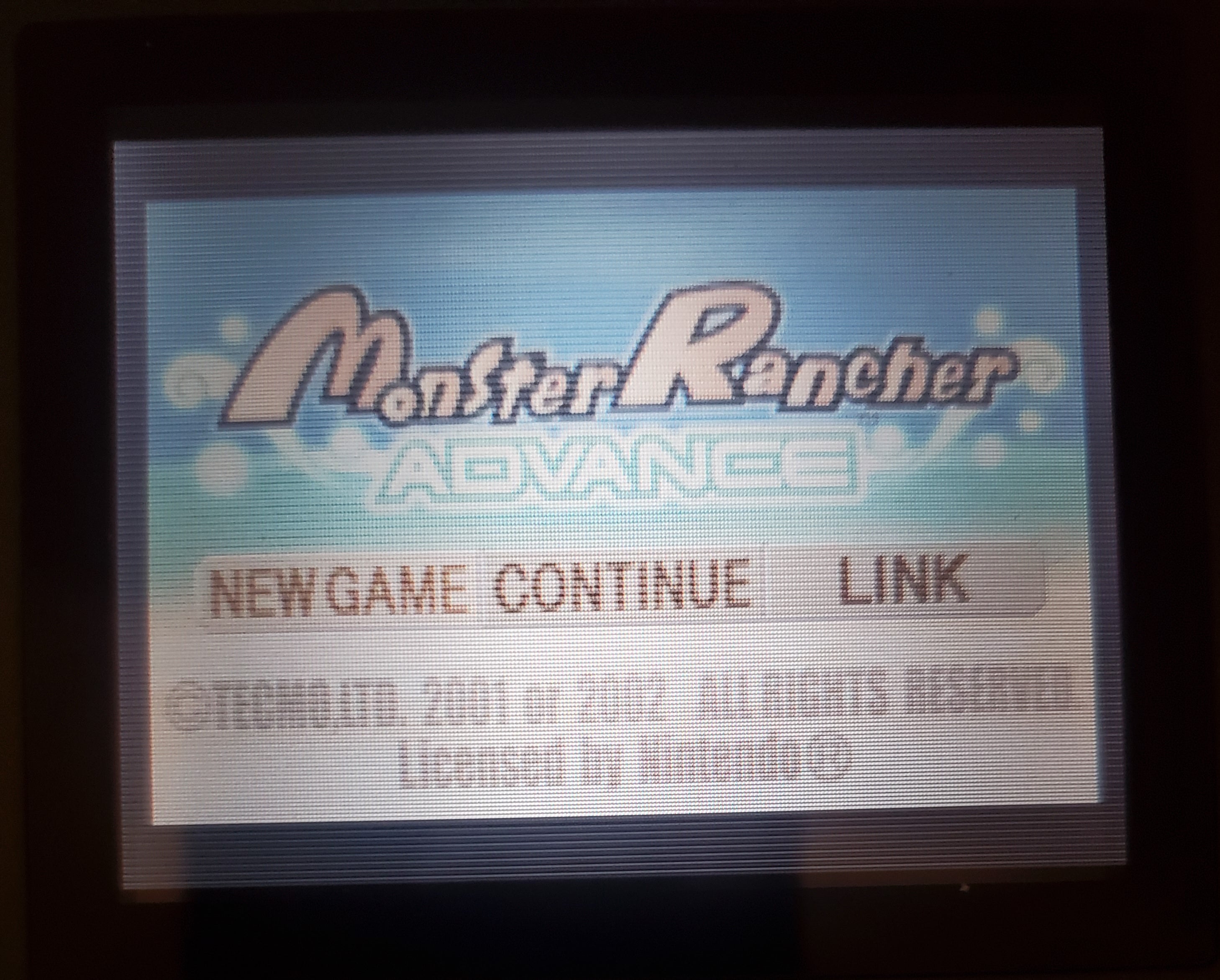 Monster Rancher Advance GBA Video Game Cartridge Game Boy Advance 2001
