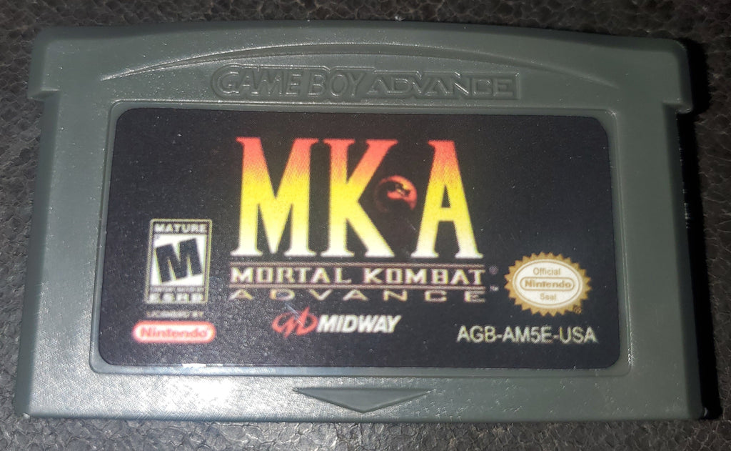 Mortal Kombat Advance MKA GBA Video Game Boy Advance Nintendo 2001