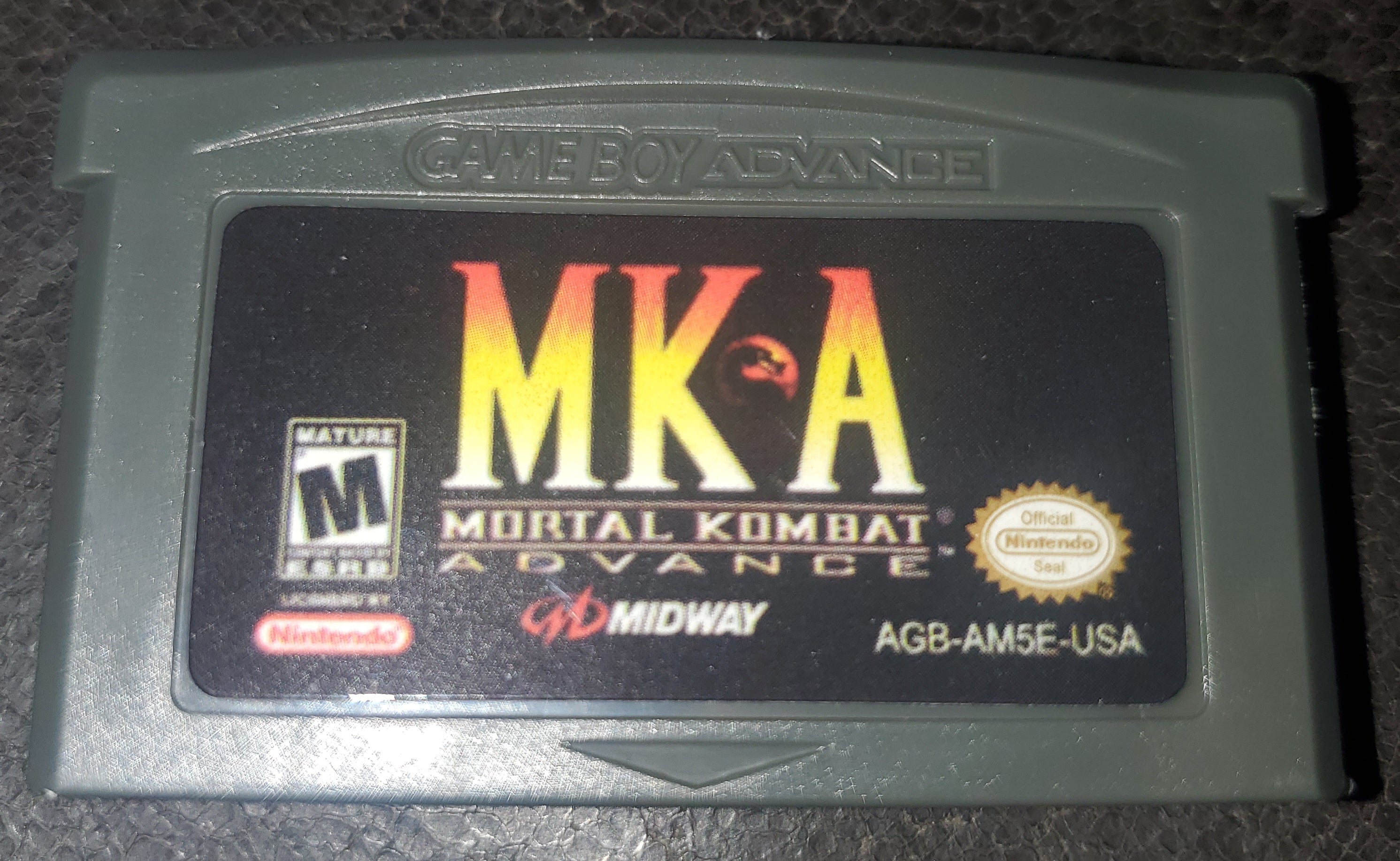 Mortal Kombat Advance MKA GBA Video Game Boy Advance Nintendo 2001