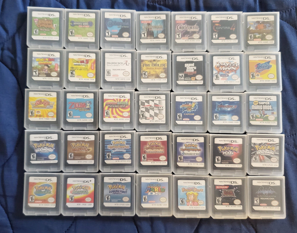 Nintendo DS Video Game Cartridge Collection NDS Pokemon
