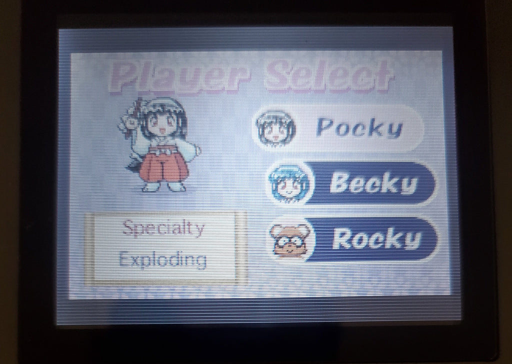 Pocky and Rocky with Becky GBA Video Game Boy Advance Nintendo