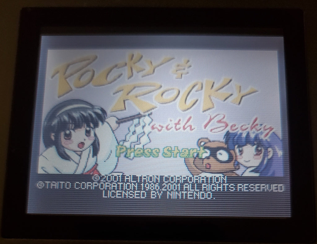 Pocky and Rocky with Becky GBA Video Game Boy Advance Nintendo