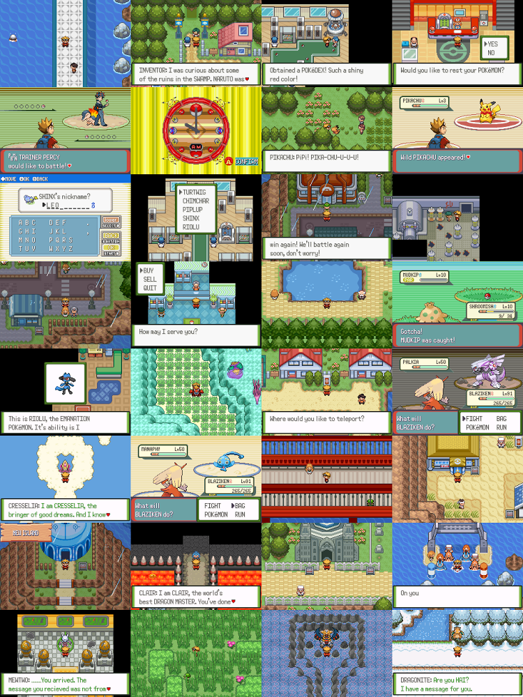 Pokemon Glazed GBA ROM Hack Video Game Custom Gameboy Advance