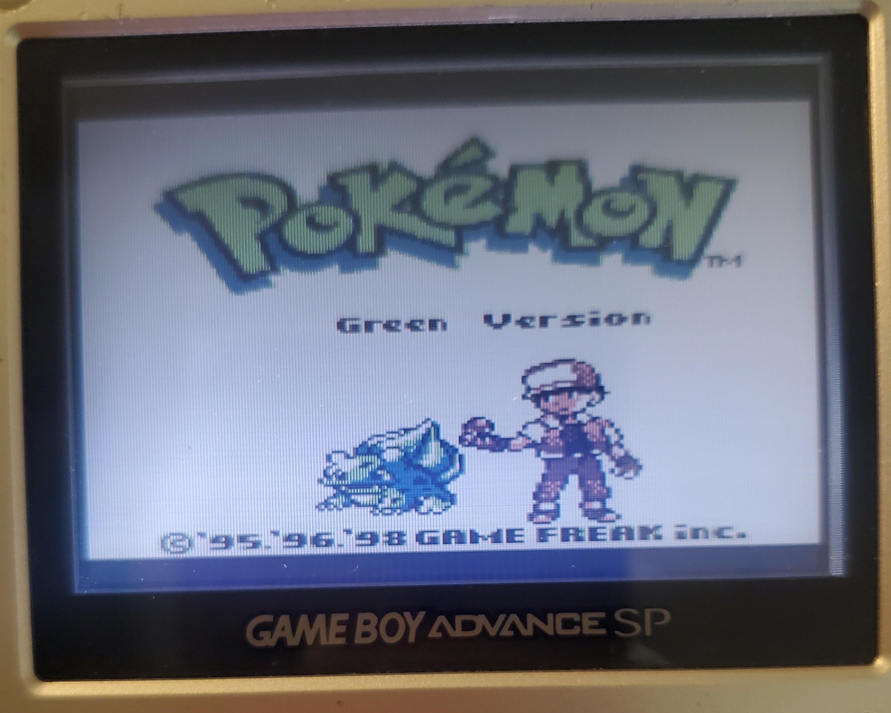 Pokemon Green GBC Video Game Cartidge Game Boy Color