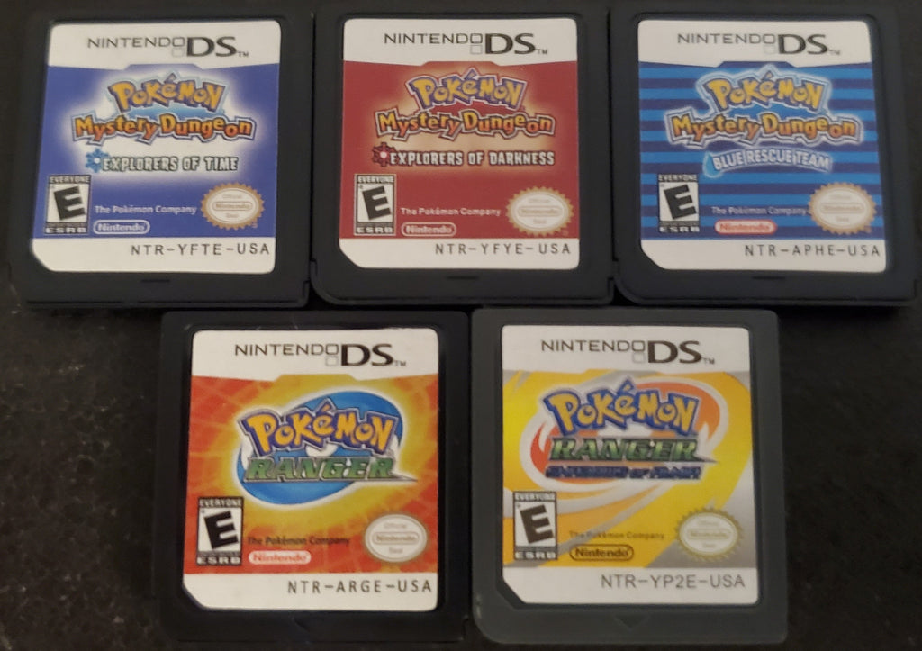 Nintendo DS Video Game Cartridge Collection NDS Pokemon