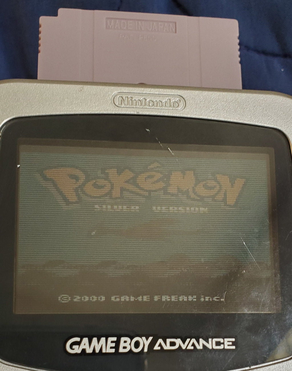 Pokemon Silver GBC Video Game Cartidge Game Boy Color 2000