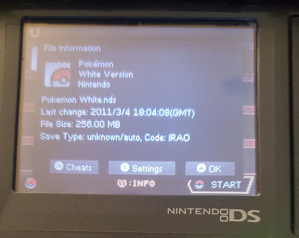Pokemon White Version 1 NDS Video Game Cartridge Nintendo DS 2011 R4