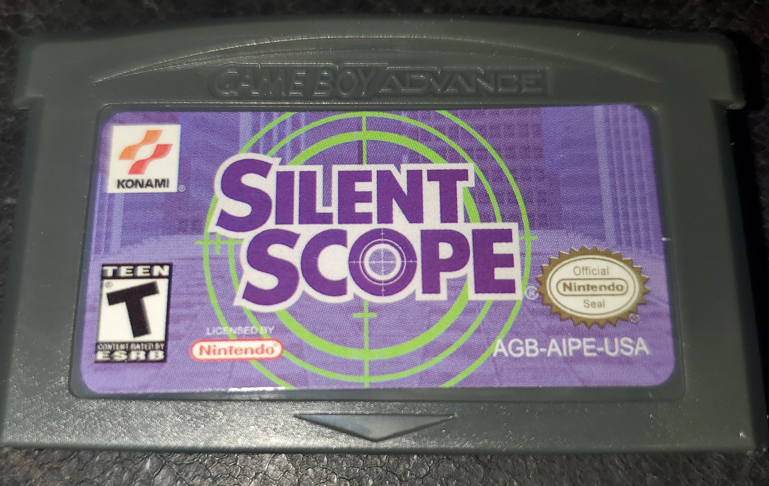 Silent Scope GBA Video Game Cartridge Nintendo Game Boy Advance 2002