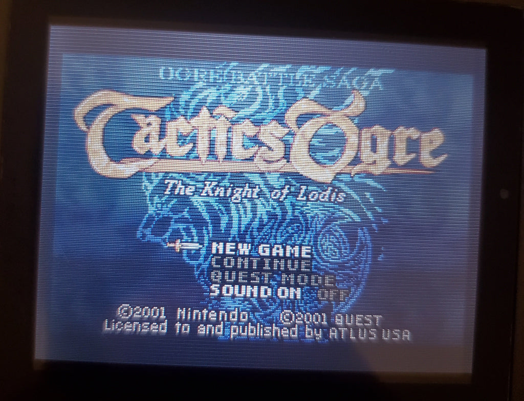 Tactics Ogre The Knight of Lodis GBA Video Game Boy Advance 2002