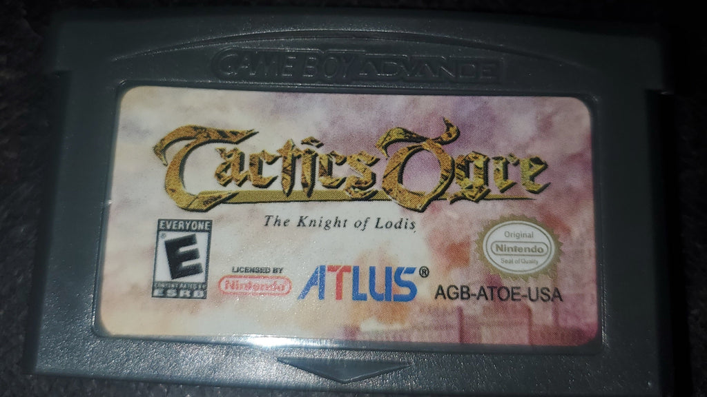 Tactics Ogre The Knight of Lodis GBA Video Game Boy Advance 2002
