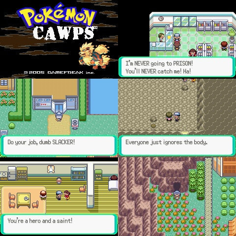 Pokemon Cawps GBA ROM Hack Video Game Custom Gameboy Advance