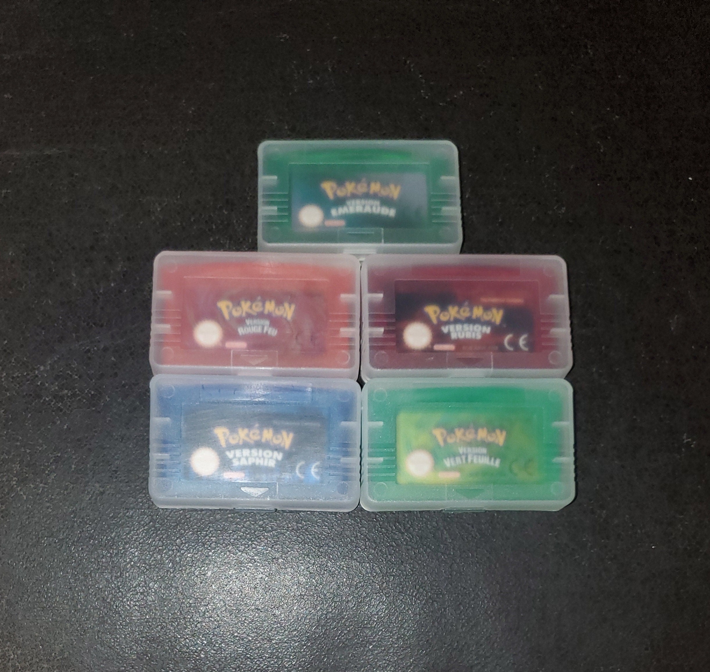Pokemon Emerald FireRed Ruby Sapphire GBA Video Game French German