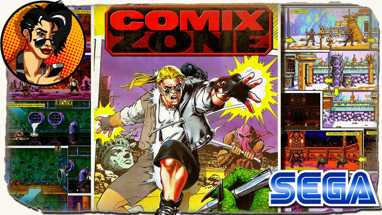 Comix Zone Sega Genesis Mega Drive Video Game Cartridge 1995
