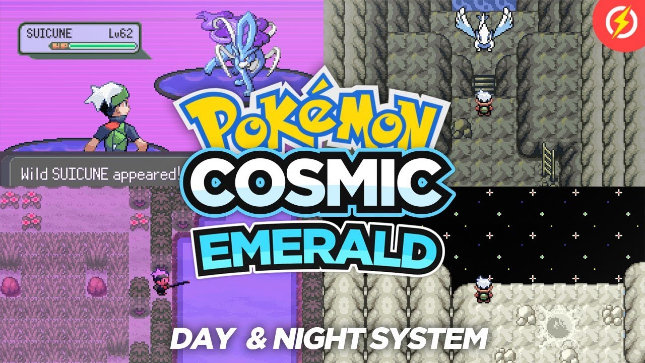 Pokemon Cosmic Emerald GBA ROM Hack Video Game Custom Gameboy Advance