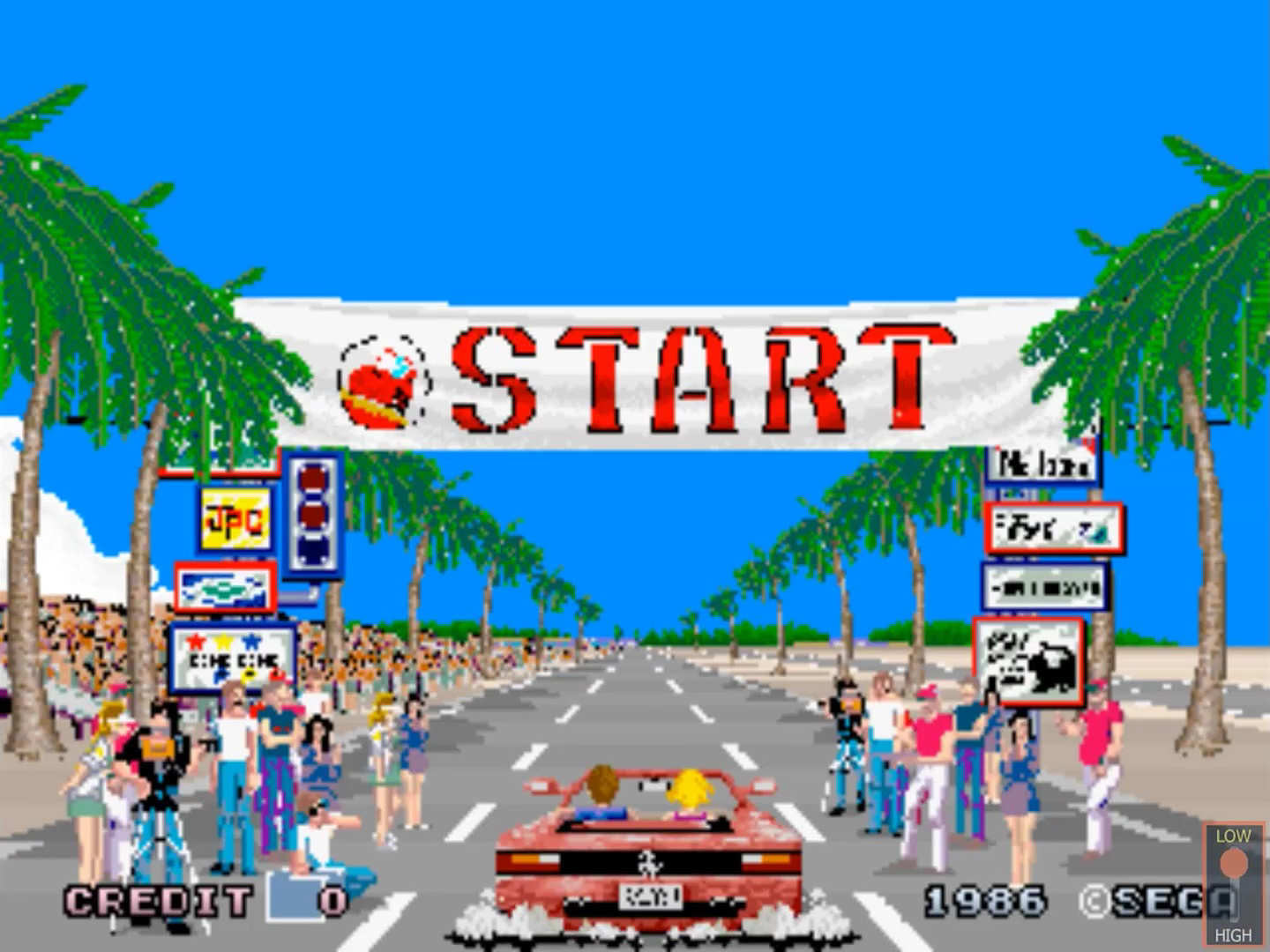 Outrun Sega Genesis Mega Drive Video Game Cartridge 1991